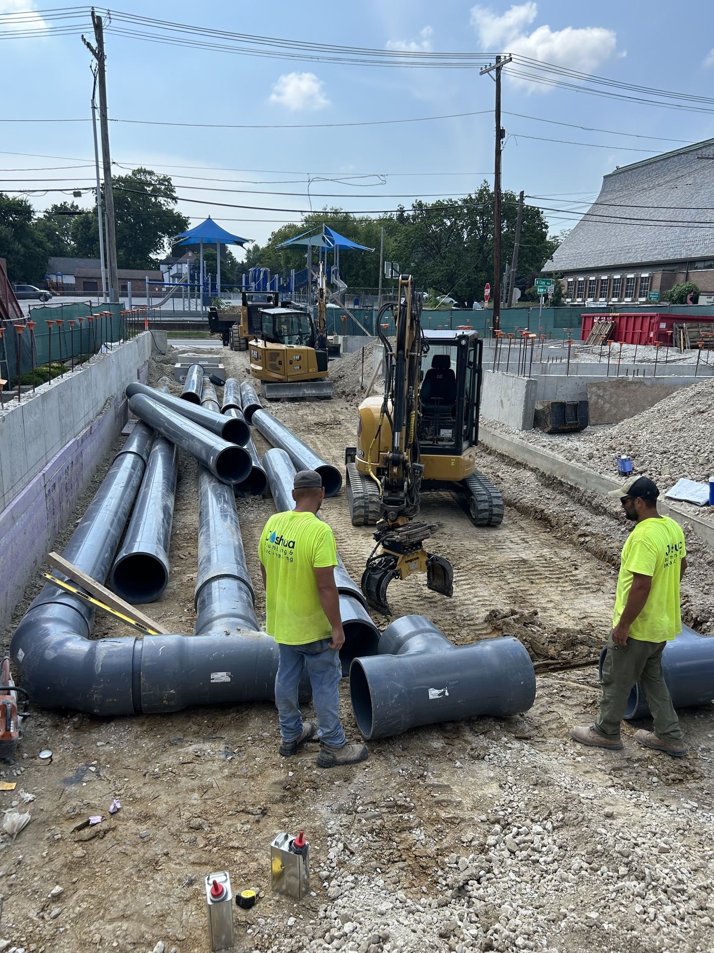 Sewer main installation